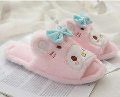 BEAUTIFUL FURY PLUSH SLIPPERS FOR WINTER SPARKLES