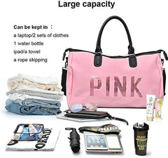 P I N K TRAVEL BAG SPARKLES