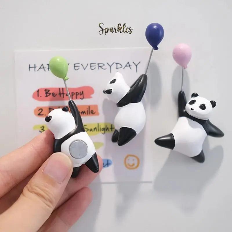 PANDA REFRIGERATOR MAGNET SPARKLES