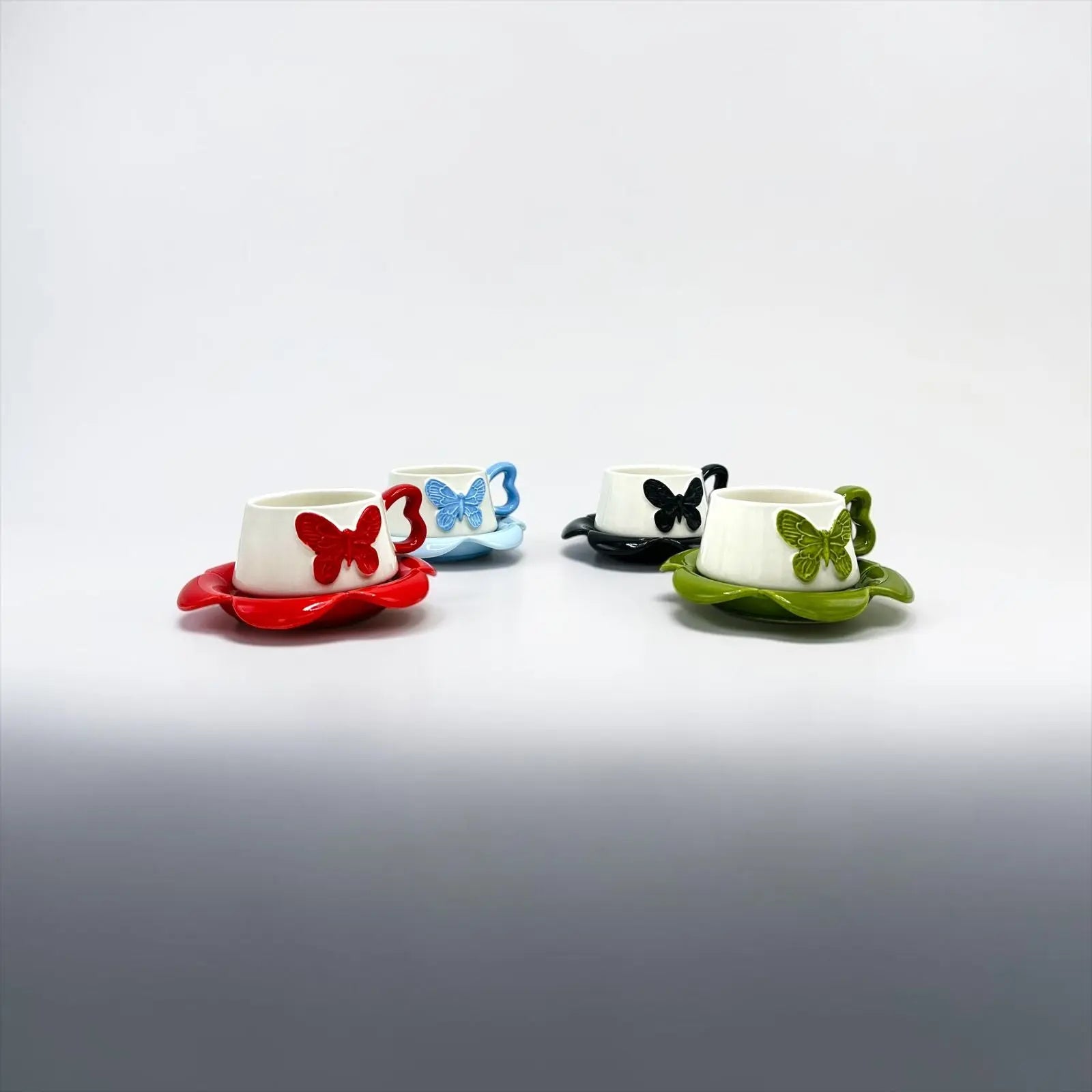 BUTTERFLY CUP SAUCER SET - Sparkles