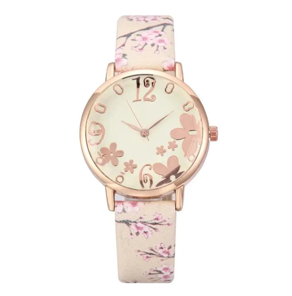 AESTHETIC FLORAL WATCH SPARKLES