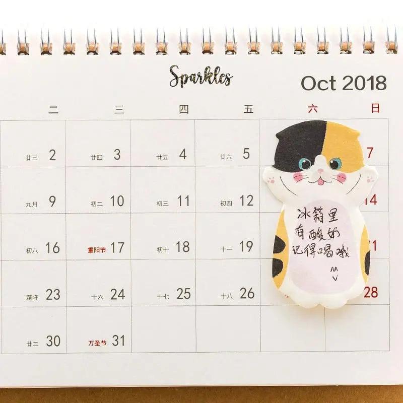 QUIRKY KITTY MEMO PAD SPARKLES