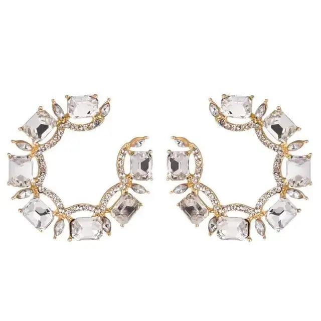 EXQUISITE HOOP EARRINGS SPARKLES