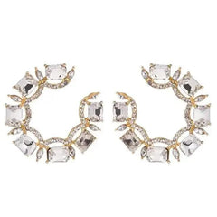 EXQUISITE HOOP EARRINGS SPARKLES