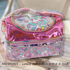 FOREVER GLITTER DUAL COMPARTMENT LUNCH BAG SPARKLES