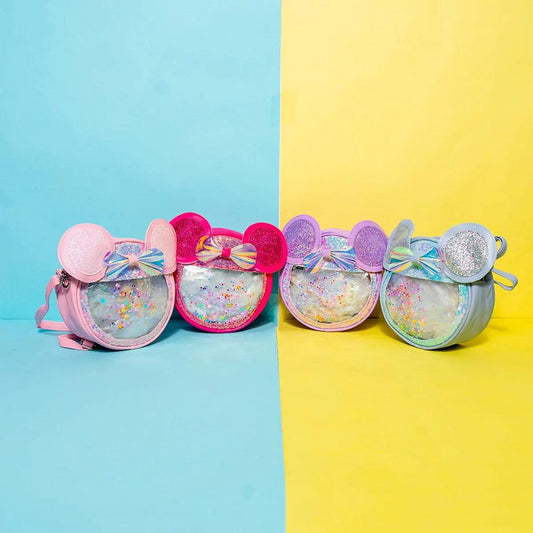 SHIMMERY BOW BAG SPARKLES