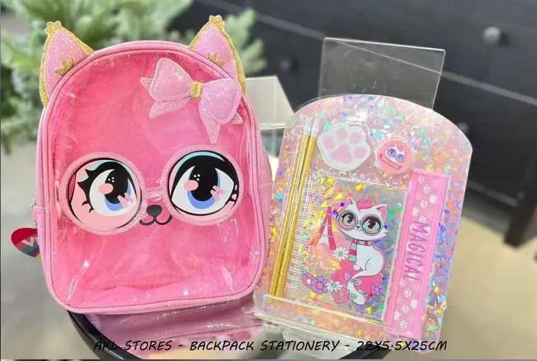 ADORABLE BACKPACK WITH STATIONERY SPARKLES