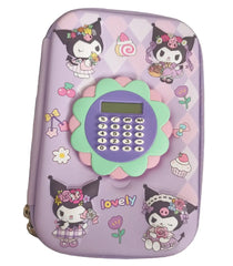 TRENDY PENCIL ORGANIZER WITH CALCULATOR - Sparkles