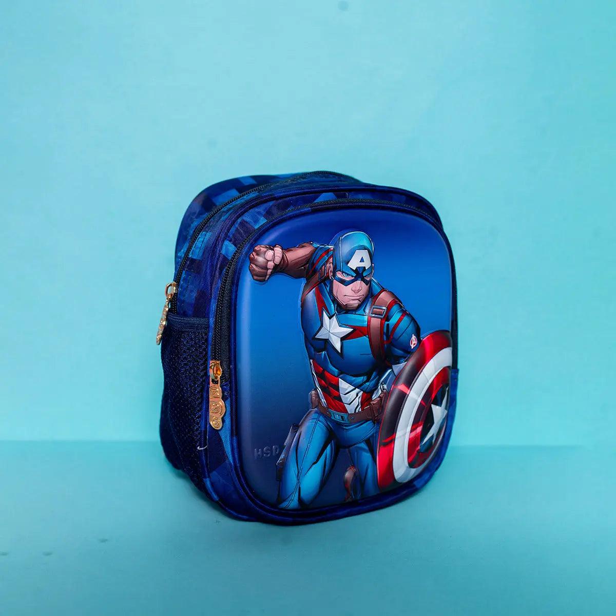 AESTHETIC CAPTAIN AMERICA BACKPACK SPARKLES