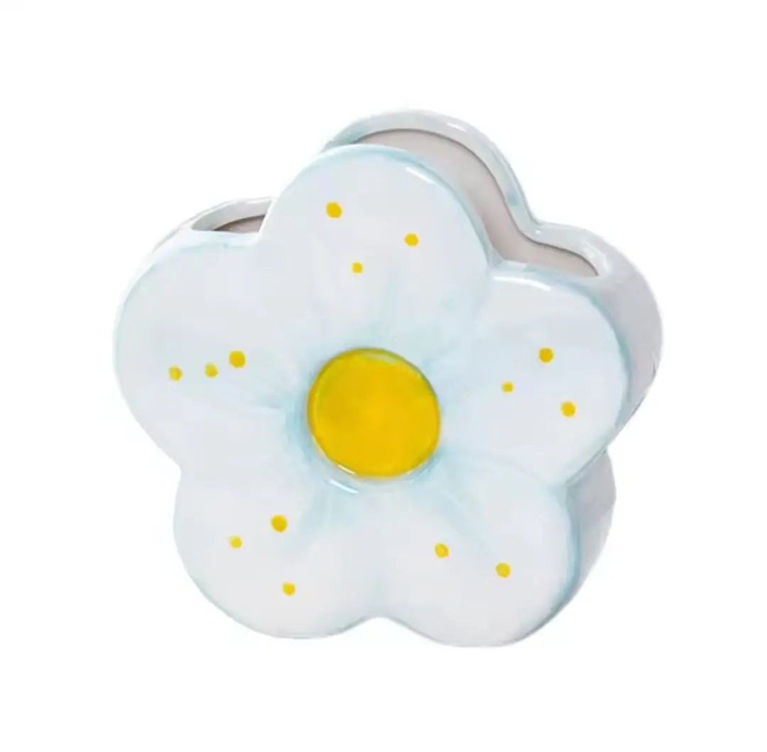 CERAMIC FLOWER HOLDER SPARKLES