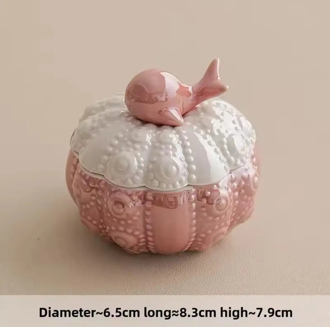 CERAMIC JEWELRY TRINKET BOX SPARKLES