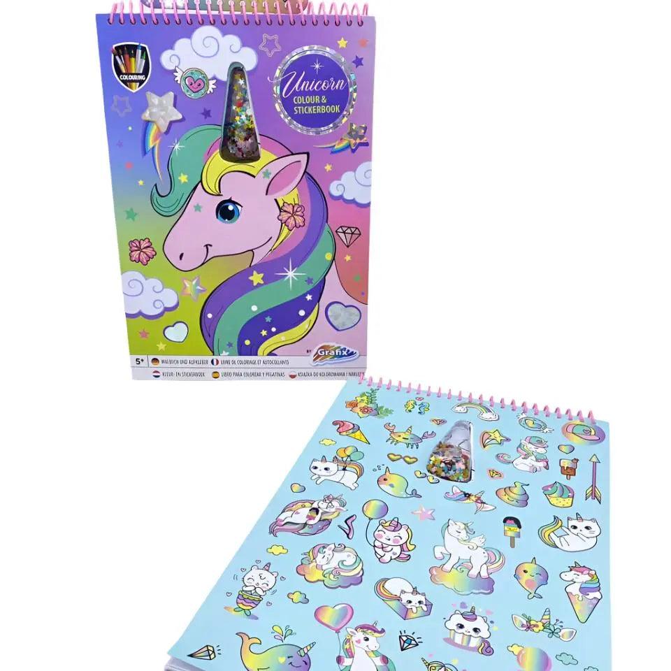 CUTE UNICORN COLORING BOOK SPARKLES