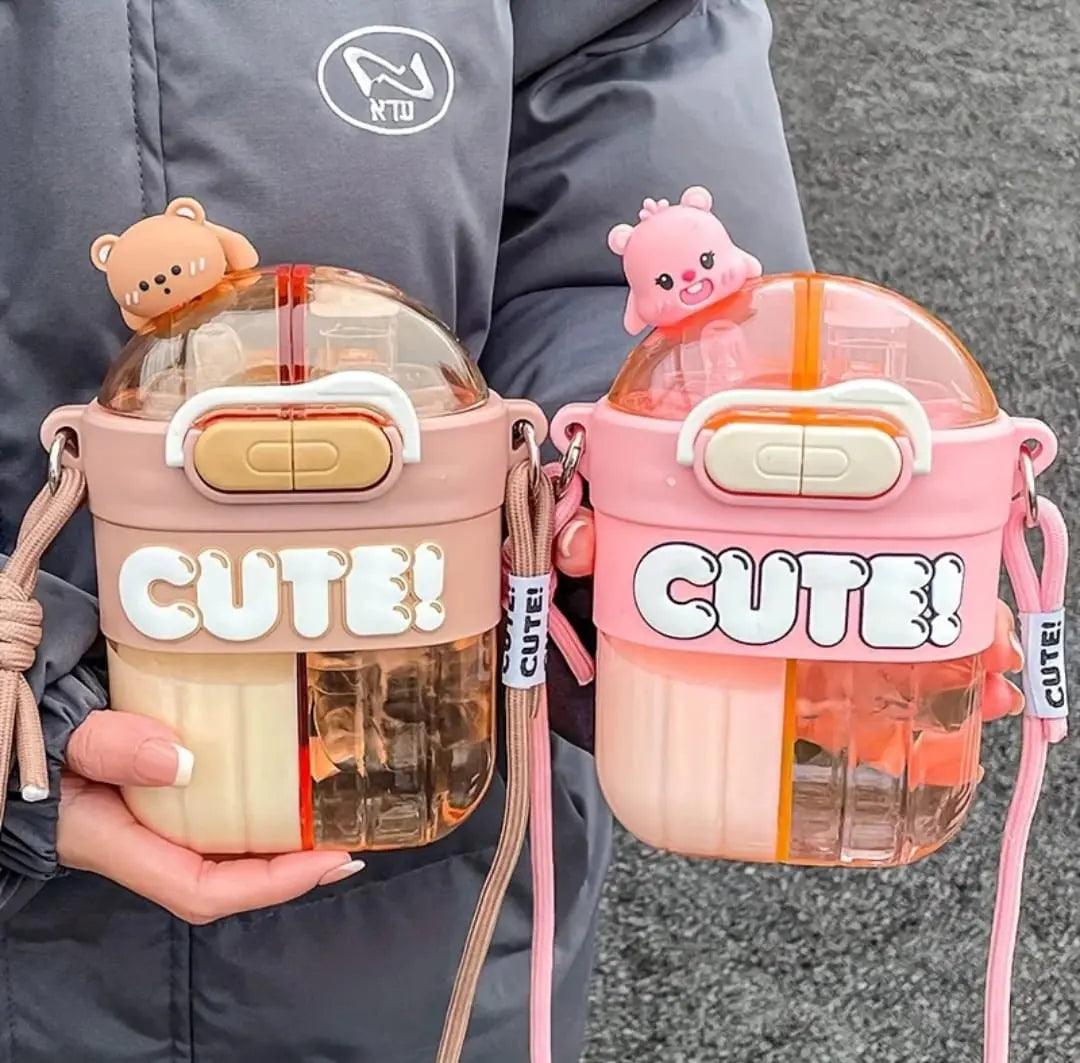 DUAL COMPARTMENT CUTE BOTTLE SPARKLES