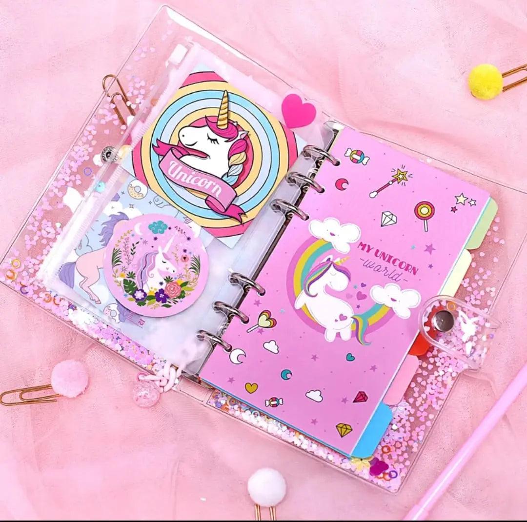 GLITTERY UNICORN NOTEPAD SPARKLES
