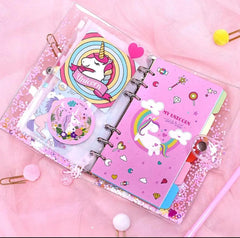 GLITTERY UNICORN NOTEPAD SPARKLES