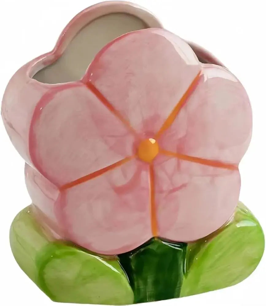 CERAMIC FLORAL HOLDER SPARKLES