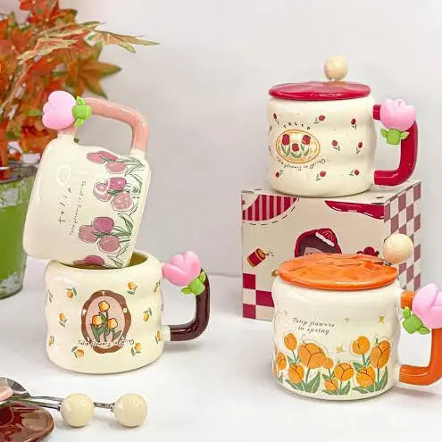 AESTHETIC FLORAL PINTEREST MUG - Sparkles