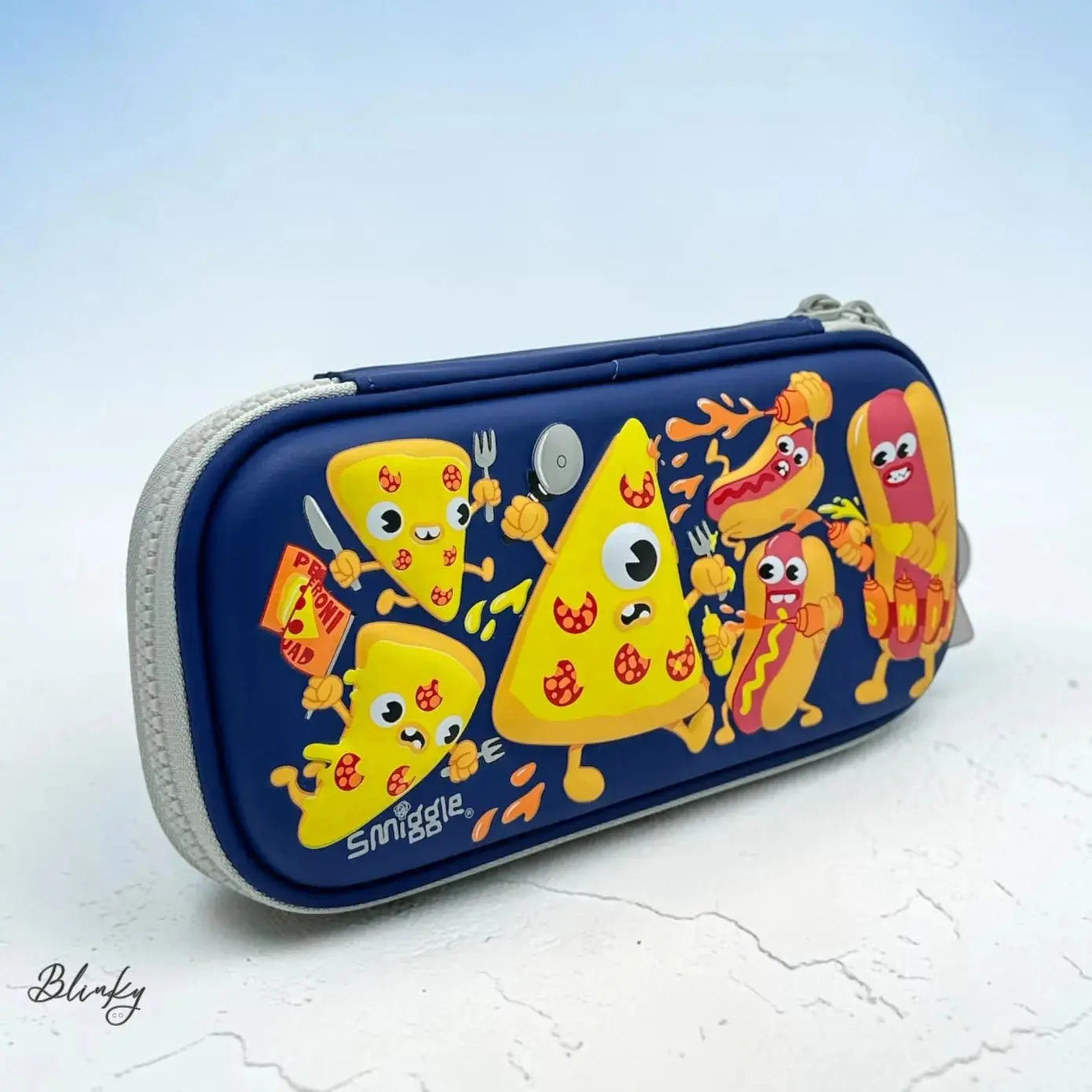 PIZZA LOVERS 3-D EMBOSSED PENCIL CASE Blinky Co