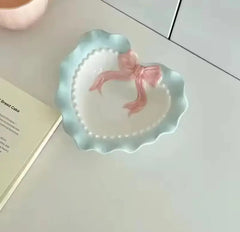 CERAMIC HEART TRINKET BOWL SPARKLES