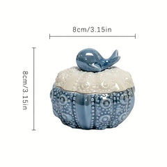 CERAMIC JEWELRY TRINKET BOX SPARKLES
