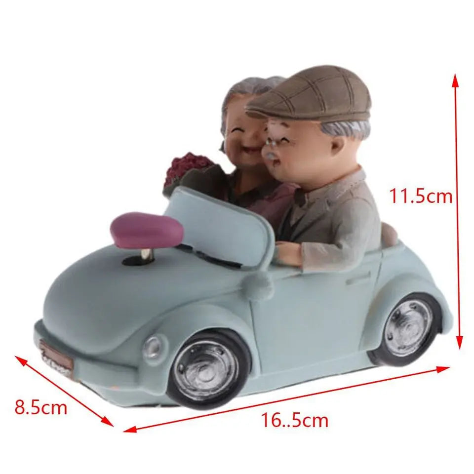 MUSICAL LOVING COUPLE SCULPTURE SPARKLES