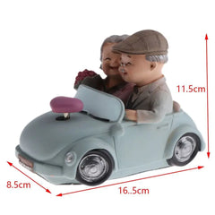 MUSICAL LOVING COUPLE SCULPTURE SPARKLES