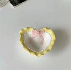 CERAMIC HEART TRINKET BOWL SPARKLES