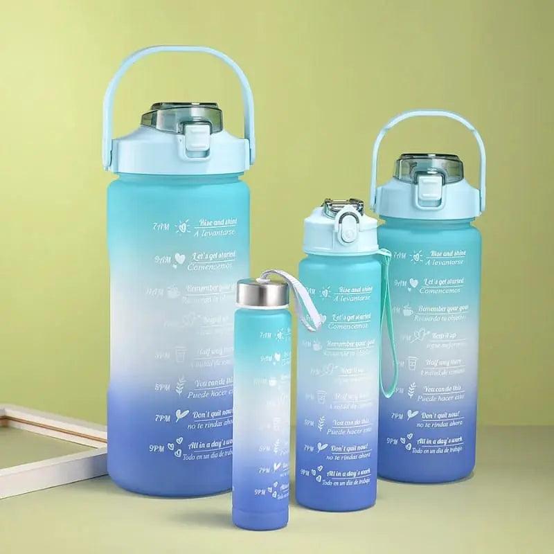 4PCS GRADIENT PORTABLE BOTTLE SET SPARKLES