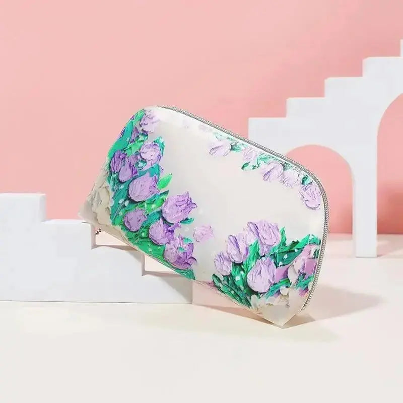 FLORAL TOILETRY BAG SPARKLES