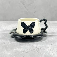 BUTTERFLY CUP SAUCER SET - Sparkles