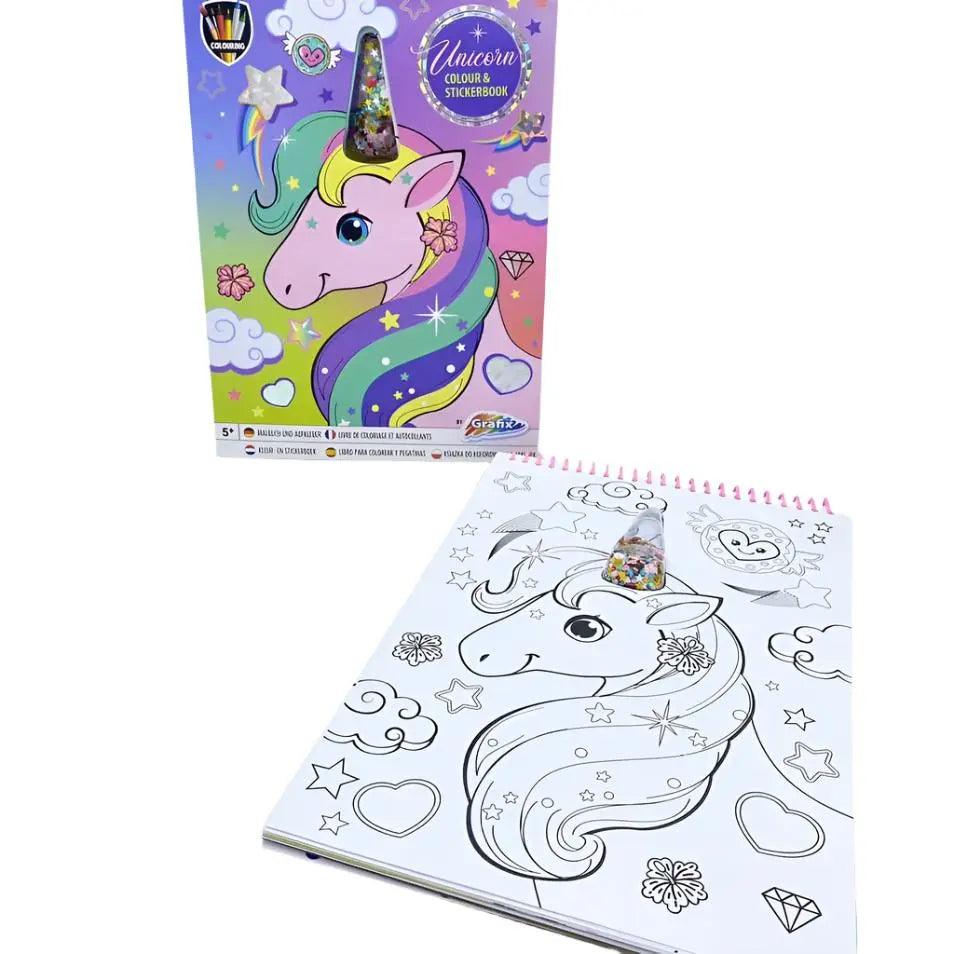 CUTE UNICORN COLORING BOOK SPARKLES