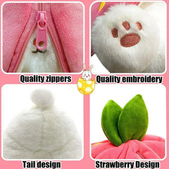 SUPPER SOFT STRAWBERRY RABBIT SOFT TOY SPARKLES