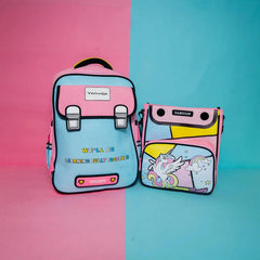 TRENDING DETACHABLE BACKPACK SET SPARKLES