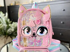 ADORABLE BACKPACK WITH STATIONERY SPARKLES