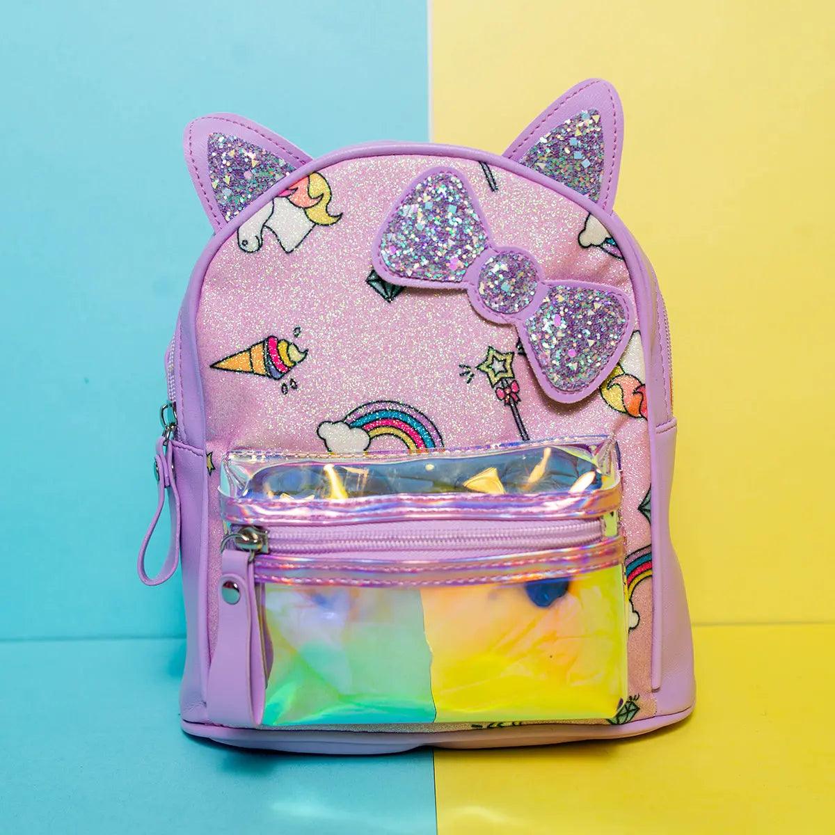 IRIDESCENT UNICORN BACKPACK SPARKLES