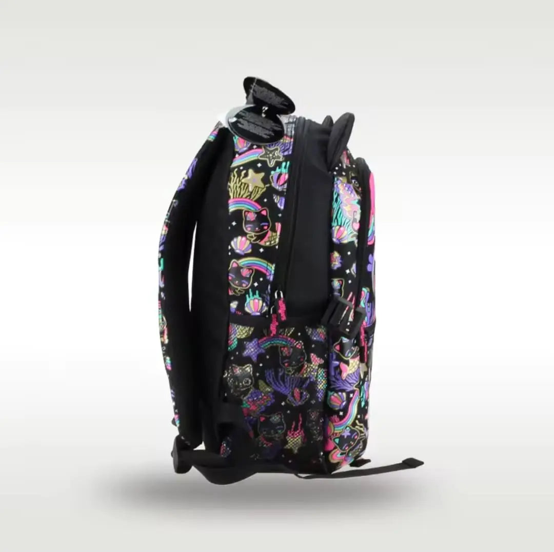 SMIGGLE BLACK CAT BACKPACK - Sparkles