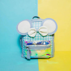 IRIDESCENT BOW BACKPACK SPARKLES
