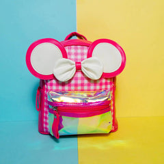 IRIDESCENT BOW BACKPACK SPARKLES