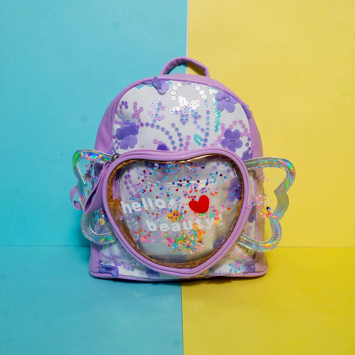 IRIDESCENT BEAUTIFUL BACKPACK SPARKLES