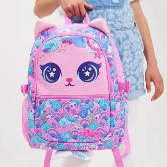 SMIGGLE PINK CAT BACKPACK SPARKLES