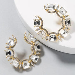 EXQUISITE HOOP EARRINGS SPARKLES
