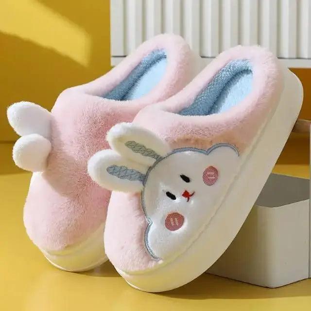 FLUFFY BUNNY SLIPPERS FOR WINTER SPARKLES