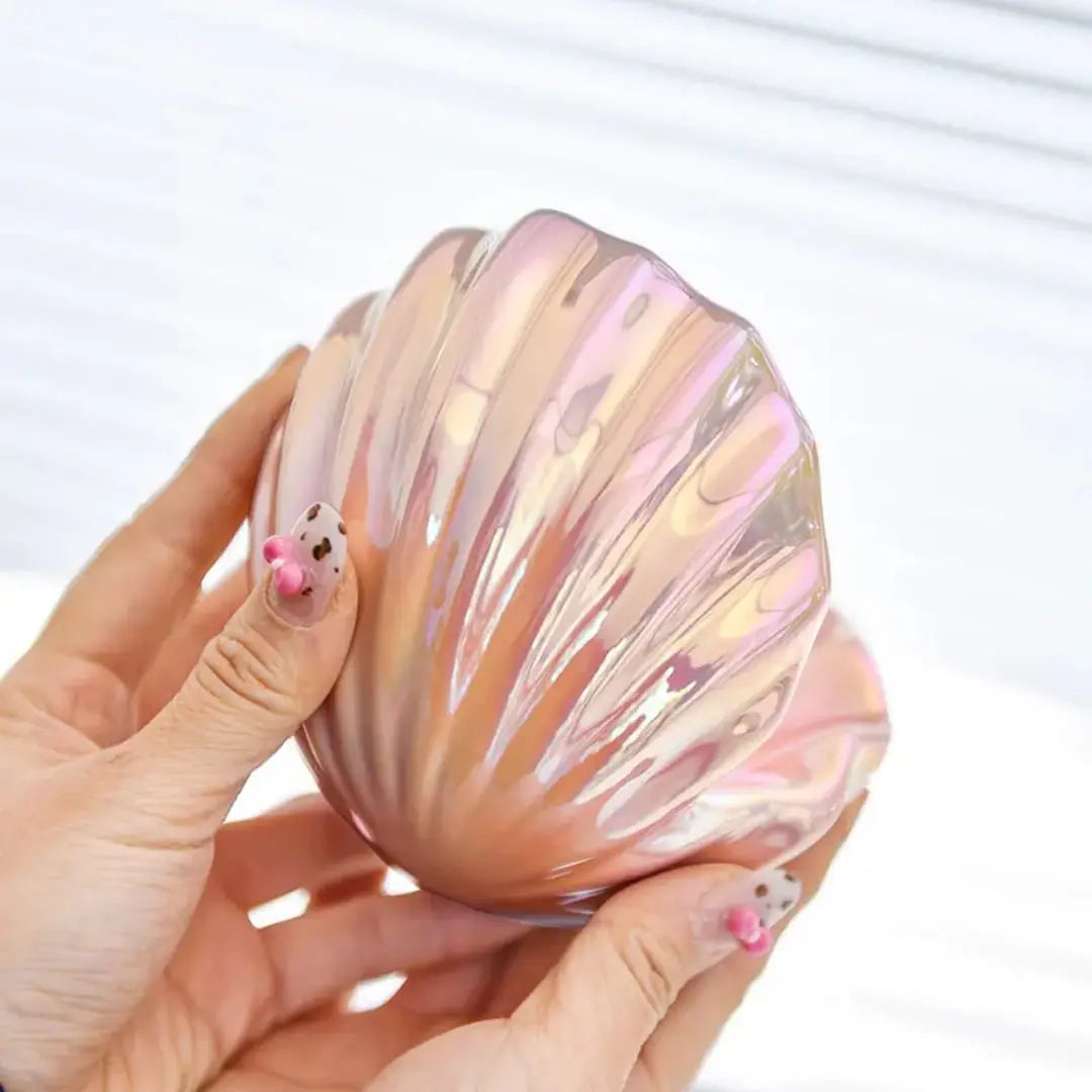 CERAMIC SHELL TRINKET TRAY SPARKLES