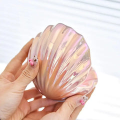 CERAMIC SHELL TRINKET TRAY SPARKLES