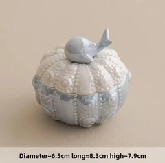 CERAMIC JEWELRY TRINKET BOX SPARKLES