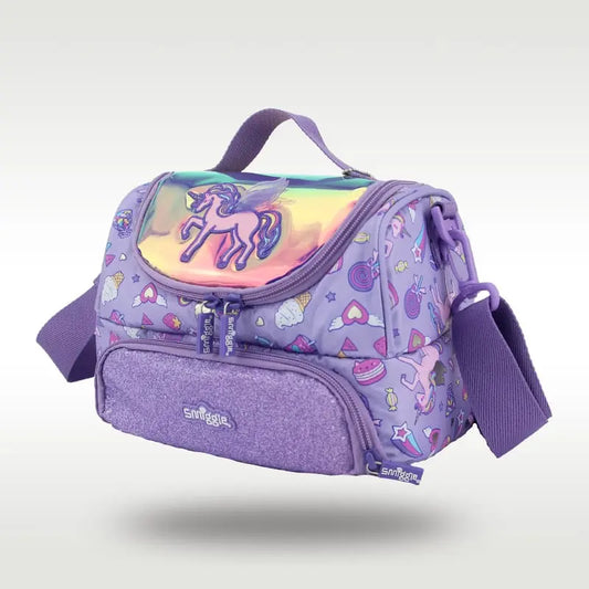 SMIGGLE SPARKLY UNICORN LUNCH BAG SPARKLES