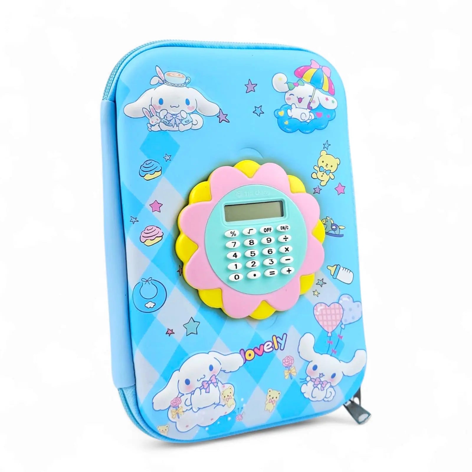 TRENDY PENCIL ORGANIZER WITH CALCULATOR - Sparkles