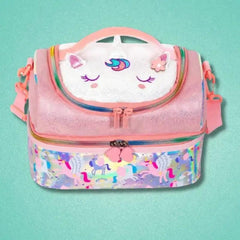 FOREVER GLITTER DUAL COMPARTMENT LUNCH BAG SPARKLES