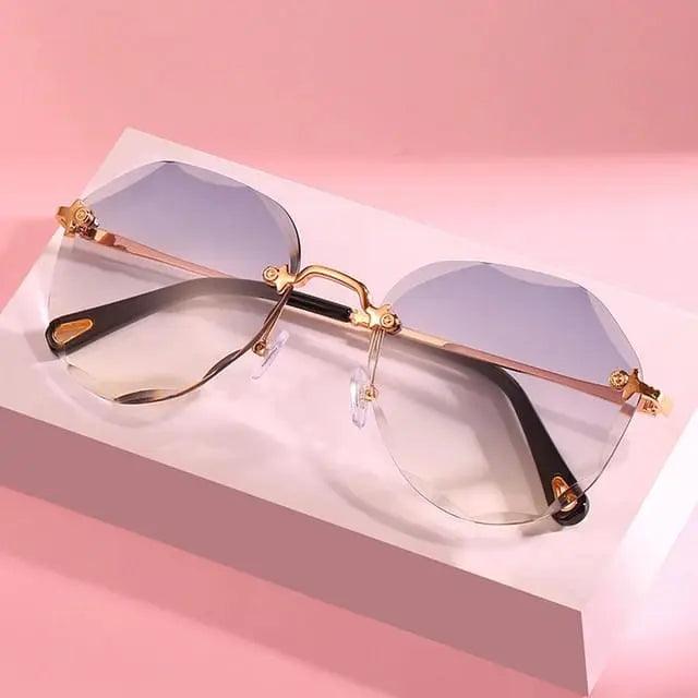LUXURY RIMLESS SUNGLASSES SPARKLES