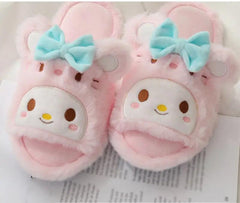 BEAUTIFUL FURY PLUSH SLIPPERS FOR WINTER SPARKLES